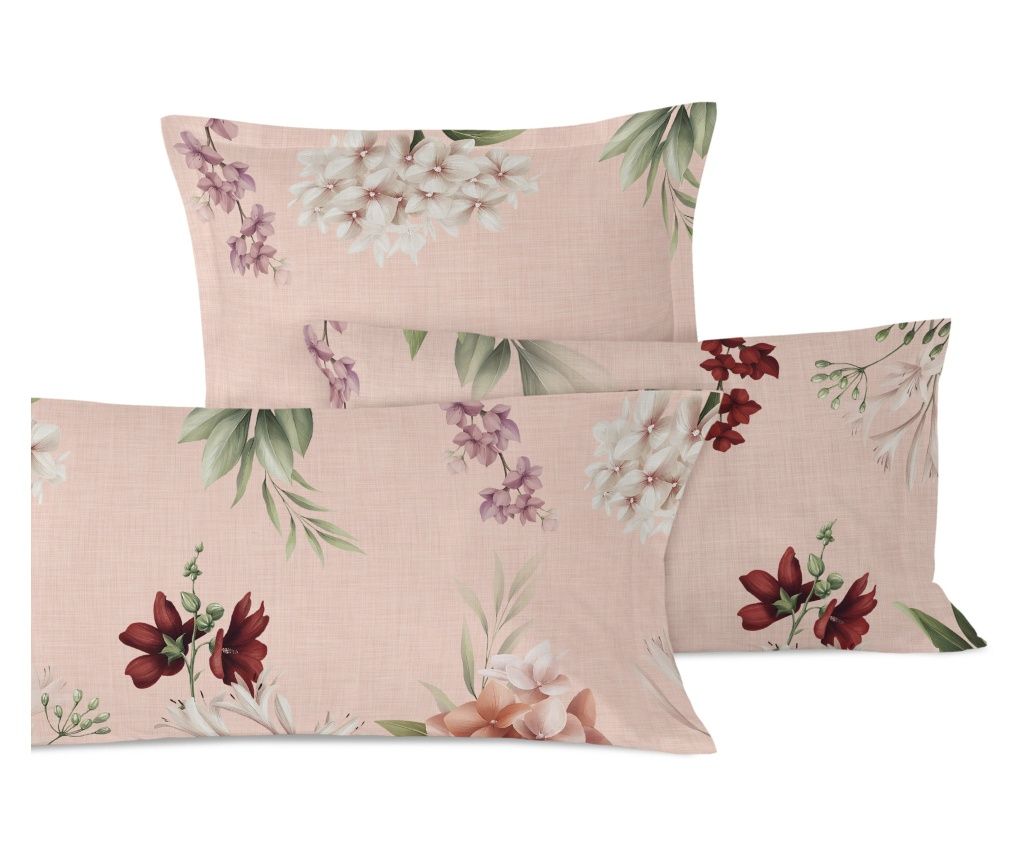 Față de pernă florală de vară 60x70 cm Multicolor