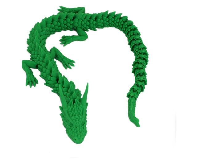 Figurina Sani, Dragon in Ou 90 x 115 mm, Albastru, Rosu, Verde
