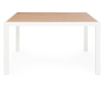 Biało-brązowy stół aluminiowy Hilija 136x136x75 cm