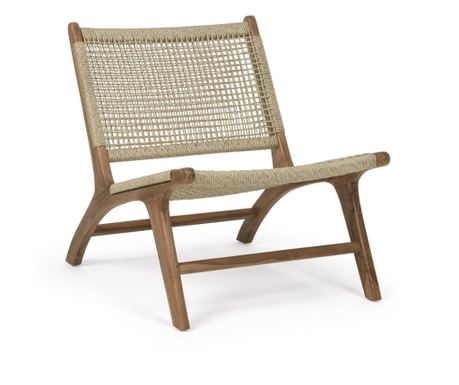 Set od 2 Adelita prirodno smeđe fotelje 60x80x73 cm