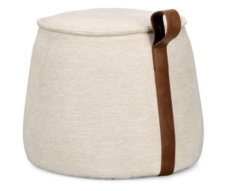Anila Textil Ottomán Krém Bőr 50x41,5 cm