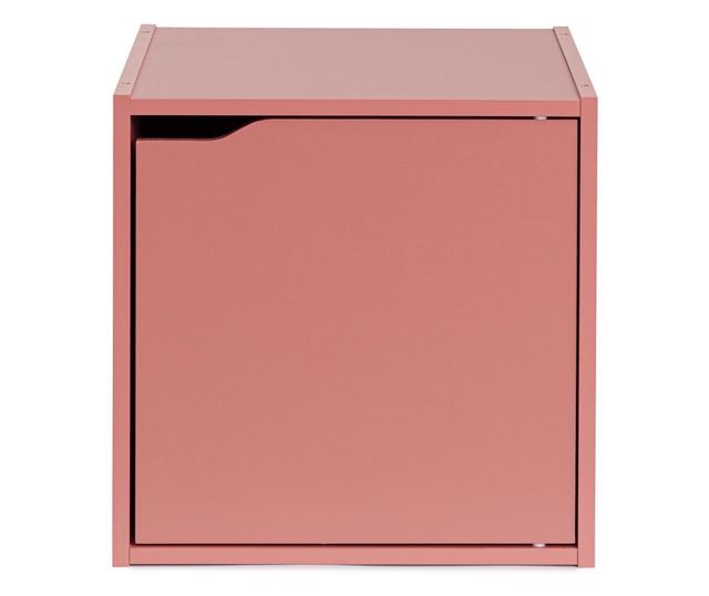 Rózsaszín MDF fa polc Cube 35x35x35 cm