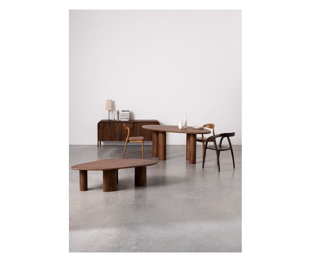 Stolik kawowy Sanat z drewna mango w kolorze brązowym, 150x79x40 cm