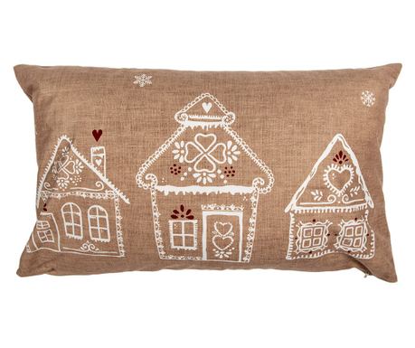 Tekstilni jastuk Kućice Višebojni 50x30 cm