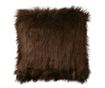 Кафява декоративна калъфка за възглавница от изкуствена кожа 45x45 см