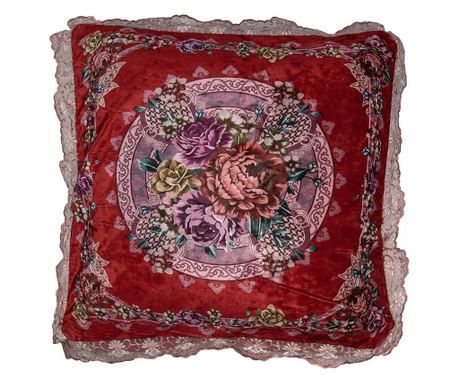 Dekoratív textil párna Virágok 55x55 cm