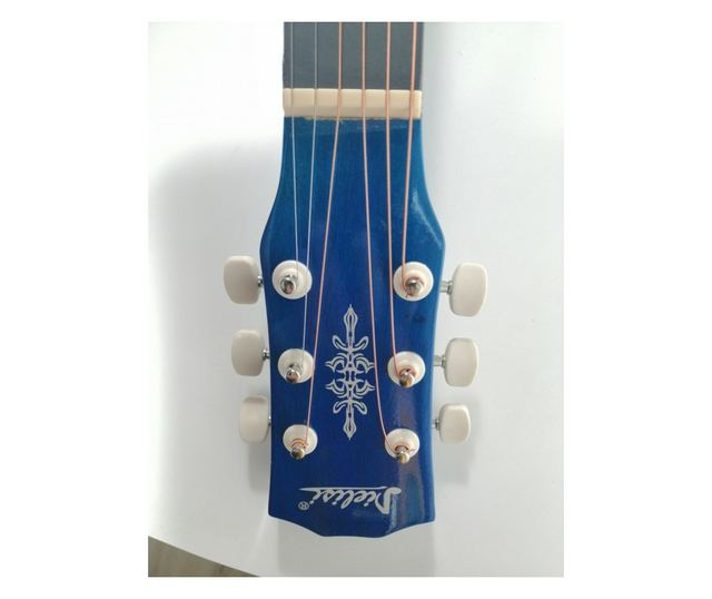 Κλασική ξύλινη κιθάρα 95 cm, Deluxe Edition, Cutaway Country Blue