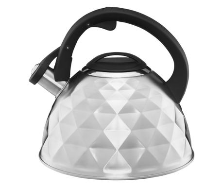 Ceainic aragaz cu fluier 2.5L(3L), argintiu, AMBITION Diamond