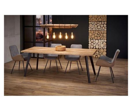 Masa extensibila DICKSON, stejar natural, 120-180x80x75 cm
