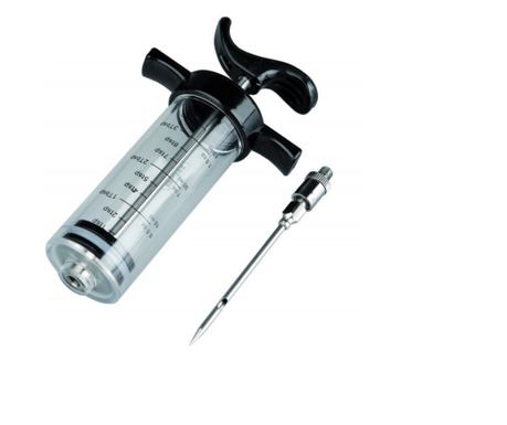 Σύριγγα κουζίνας Ibili-Accessorios, πλαστικό τροφίμων, 23 cm, μαύρο/διαφανές