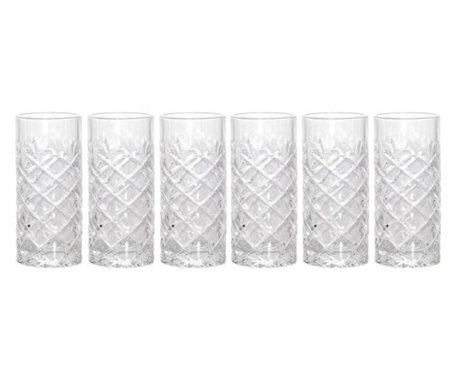 6 darabos készlet Koopman-Excellent Houseware vizespoharak, üveg, átlátszó