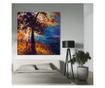 Tablou Canvas Premium LuxCanva® C1001, Copac La Rasarit , Living, Scara, Frunze, Cer, Dormitor, Culori Vibrante - 50 X 50