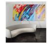 Tablou Canvas Premium LuxCanva® A1223, Multicolor , Decorativ, Dormitor, Colorat, Abstract, Albastru, Living, Culori Vibrante -