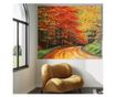 Tablou Canvas Premium LuxCanva® A1254, Drumul Din Padure , Decorativ, Living, Toamna, Copac, Frunze, Alee, Padure, Dormitor, Cul