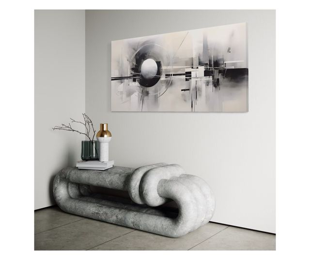 Tablou Canvas Premium LuxCanva® A1612, Non-Culori , Room, Abstract, Sfera, Univers, Decorativ, Dormitor, Culori Vibrante - 50 X