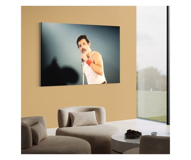 Tablou Canvas Premium LuxCanva® C1102, The King Freddie ,  Culori, Fluture, Living Room, Bar, Relaxare, Culori Vibrante - 65 X 1
