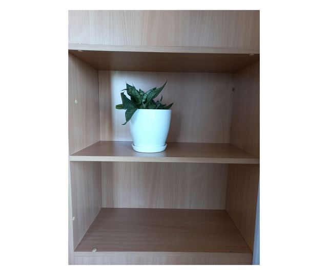 Okrągła doniczka dekoracyjna Orkide, biała, do użytku wewnątrz i na zewnątrz, 14 x 12 cm