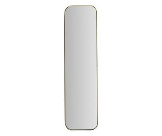 Zidno ogledalo, pravokutni okvir, zlatna boja, 115 cm