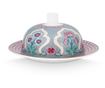 Porcelánzsír Virágfesztivál 17x8cm kék