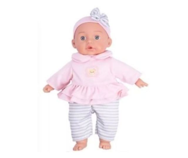 Doro Játékbaba masnis fejpánttal babakocsival és kiegészítőkkel - 35 cm