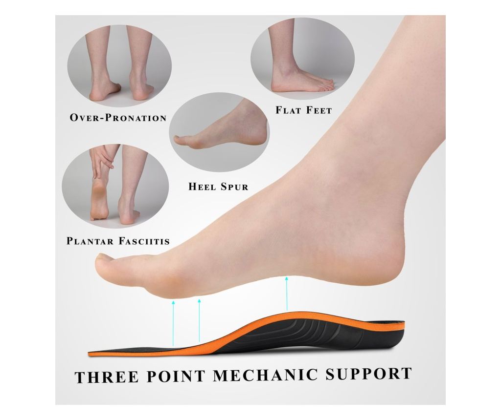 Ortopedski ulošci YEKORA Ortho Plus, za ravna stopala, spušteni svod, Veličina  XS/35-37 - 9