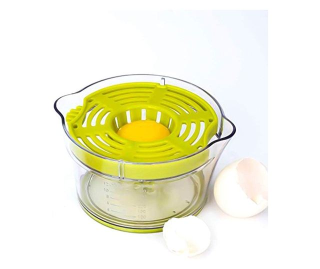 Storcator de Fructe 2 in 1, Cyrax, cu Razatoare si Separator Ou, 14.8 x 8 x 13 cm, Verde