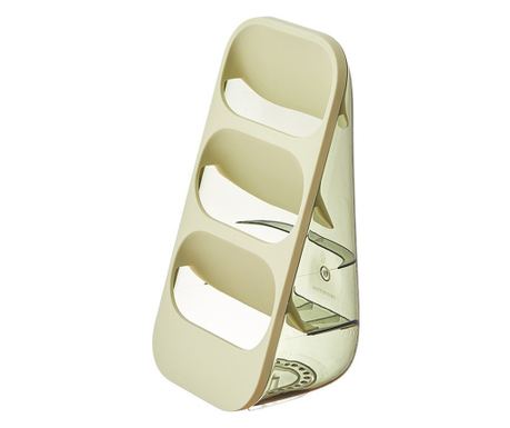 Suport - Organizator pentru Tacâmuri, Cyrax, 3 Compartimente, Suport pentru Cosmetica, Ustensile, Material PP Durabil, 33 x 16 x