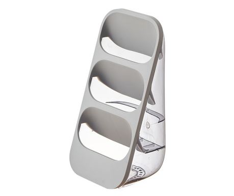 Suport - Organizator pentru Tacâmuri, Cyrax, 3 Compartimente, Suport pentru Cosmetica, Ustensile, Material PP Durabil, 33 x 16 x