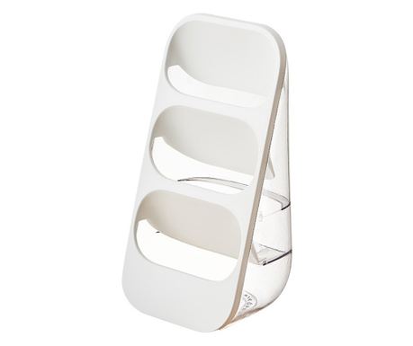 Suport - Organizator pentru Tacâmuri, Cyrax, 3 Compartimente, Suport pentru Cosmetica, Ustensile, Material PP Durabil, 33 x 16 x