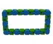 Jucărie Senzorială Antistres Flippy - Puzzle de Îmbinat Tip Șarpe, 24 Piese, +3 Ani, Verde/Albastru thumbnail 4