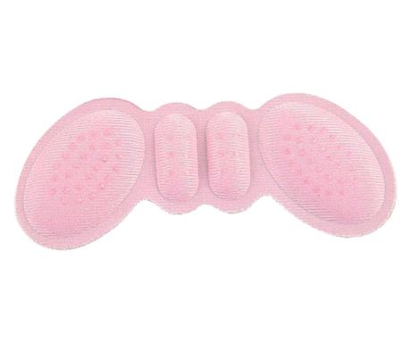 Set 2 Branturi cu Pernute pentru Calcai, Suport Interior pentru Incaltaminte, Marime Universala, Aderent pe Piele, Roz