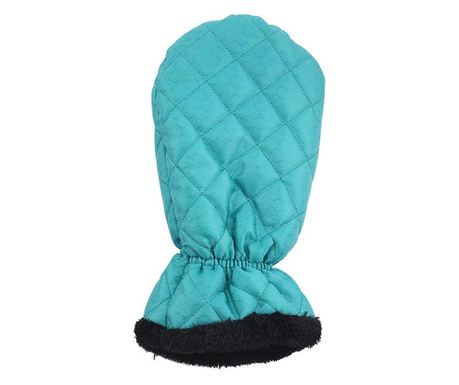Set Manusa si Racleta pentru Zapada, Impermeabila, Izolatie de Bumbac, 31 x 15 cm, Verde