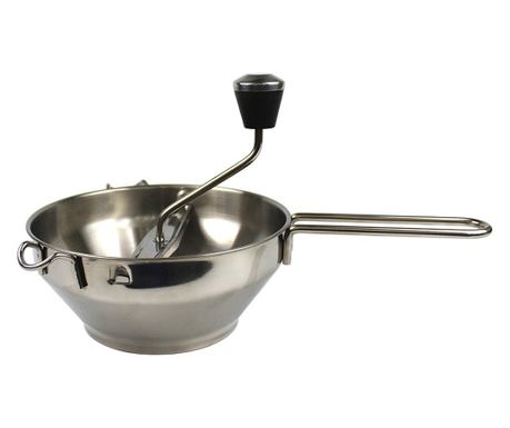 Râșniță Manuală pentru Fructe, Cyrax, din Oțel Inoxidabil, Măcinare Alimentelor pentru Bebeluși, 3 Discuri de Măcinat, Presă, pe