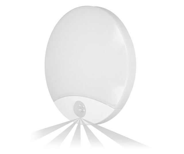 Επιτοίχιο φωτιστικό ADVITI Virazon AD-PL-6064WLPMR4, LED, 15W, 1050 lm, 4000K, IP44, περιλαμβάνεται αισθητήρας κίνησης 360 μοιρώ