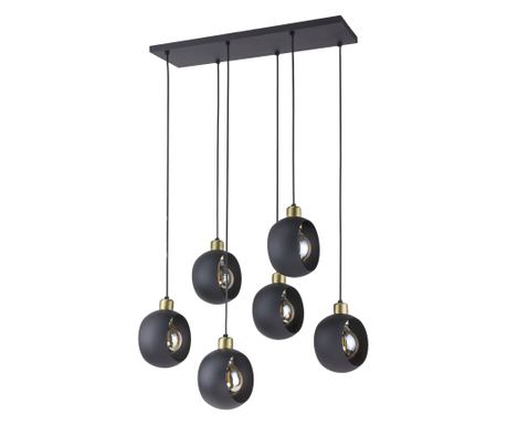 Corp de iluminat suspendat Adviti Jala 6p AD-LD-6227BE27M, E27, maxim 6 x 15W, negru