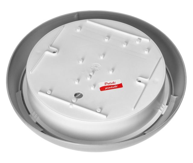 Φωτιστικό οροφής ADVITI KOKO AD-PL-6256GE27PMM, 2xE27, 2x40W, αισθητήρας κίνησης, IP44, IK10, πλαστικό, λευκό/γκρι