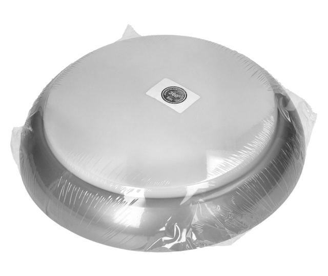 Φωτιστικό οροφής ADVITI KOKO AD-PL-6256GE27PMM, 2xE27, 2x40W, αισθητήρας κίνησης, IP44, IK10, πλαστικό, λευκό/γκρι