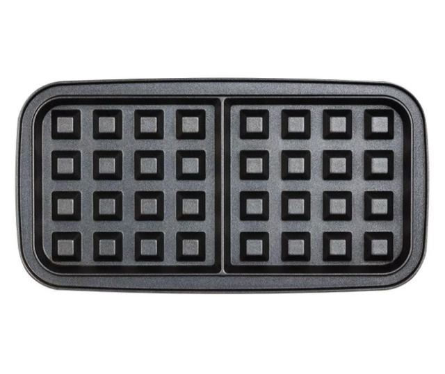 Sandwich maker 3 in 1 Sam Cook PSC-120/B, 1200W, 3 tipuri de placi grill, sandwich, waffle, placi antiaderente, negre