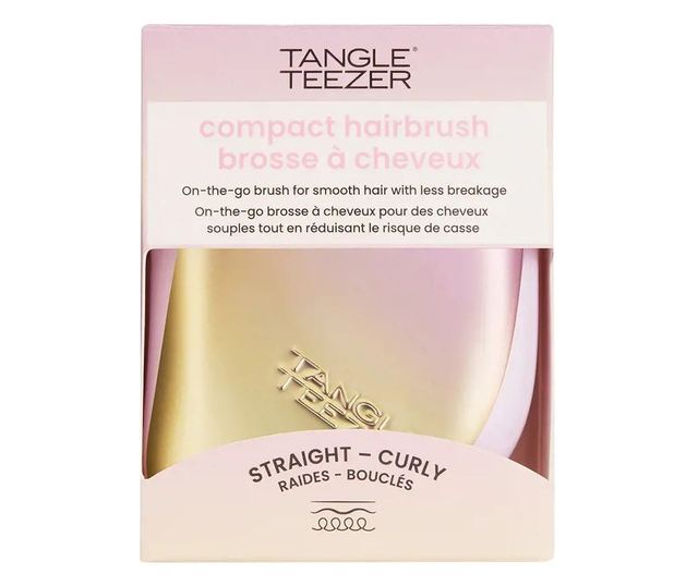Hajkefe, Tangle Teezer Compact Styler, lila sárga, 1 db