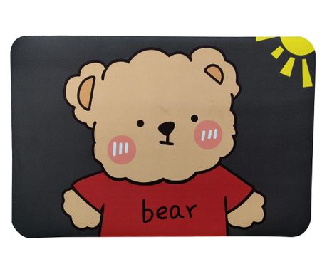 Pufo Teddy Bear csúszásgátló szőnyeg, szobába, konyhába, fürdőszobába, 58 x 39 cm