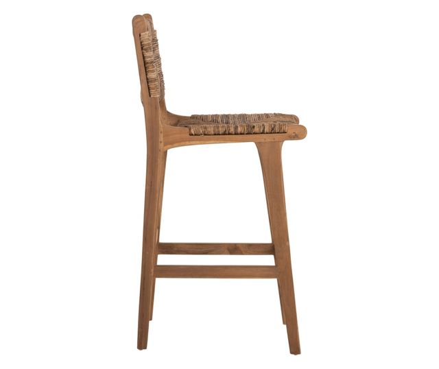 Бар стол, Walter, Натурален, Дърво, 46х55х105см.