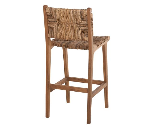 Бар стол, Walter, Натурален, Дърво, 46х55х105см.