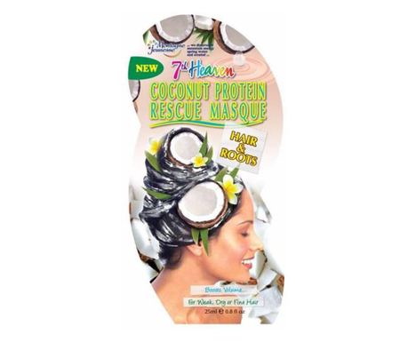 Maska za lase z intenzivno vlažilnim učinkom z izvlečkom kokosovega oreha, 7th Heaven Rescue Masque, 25 ml