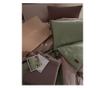 Lenjerie de pat dublu, Majoli Bahar Home Collection, 100% bumbac poplin, 144 TC, pentru 2 persoane, 4 piese, Demeter Pampas