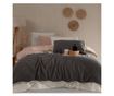 Lenjerie de pat dublu, Majoli Bahar Home Collection, 100% bumbac poplin, 144 TC, pentru 2 persoane, 4 piese, Demeter Solid