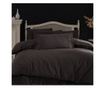 Lenjerie de pat dublu, Majoli Bahar Home Collection, 100% bumbac satin, 210TC, pentru 2 persoane, 6 piese, Opia Harbor
