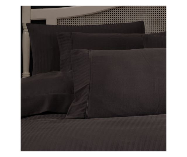 Lenjerie de pat dublu, Majoli Bahar Home Collection, 100% bumbac satin, 210TC, pentru 2 persoane, 6 piese, Opia Harbor