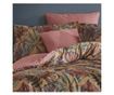 Lenjerie de pat dublu, Majoli Bahar Class Home Collection, 100% bumbac satin, 210TC, 6 piese, Greta Terra