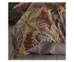 Lenjerie de pat dublu, Majoli Bahar Class Home Collection, 100% bumbac satin, 210TC, 6 piese, Greta Terra