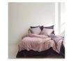 Lenjerie de pat dublu, Majoli Bahar Home Collection, 100% bumbac poplin, 144 TC, pentru 2 persoane, 4 piese, Demeter Garnet